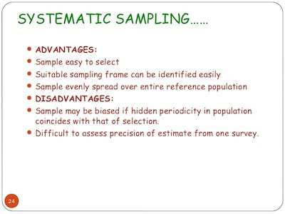 Limitations Of Systematic Sampling